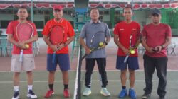 Jalin Silaturahmi, Korem 042/Gapu Gelar Pertandingan Persahabatan Tenis Lapangan