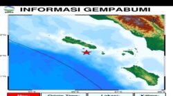 Gempa Bumi Tektonik M4.1 Guncang Simeulue, Warga Sinabang Rasakan Getaran