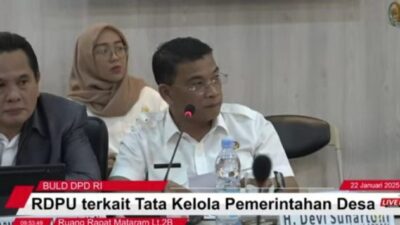 Bupati Muratara H.Devi Suhartoni Menjadi Pembicara Rapat Dengan Pendapat BLUD