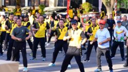 Semangat Sambut Hari Bhayangkara ke-79, Polda Jambi Ajak Seluruh Masyarakat Olah Raga Bersama