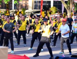 Semangat Sambut Hari Bhayangkara ke-79, Polda Jambi Ajak Seluruh Masyarakat Olah Raga Bersama