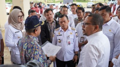 Gubernur Al Haris Dampingi Wakil KSP M. Qodari Tinjau Kesiapan Lokasi Sekolah Rakyat Di Tanjabtim