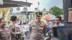 Semarak CFD di Alun-Alun Jember, Kapolres Hadiri Langsung Pelayanan Publik & Baksos Polres