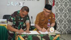 Korem 042/Gapu dan DTPHP Provinsi Jambi Tandatangani MoU Percepatan Program Ketahanan Pangan