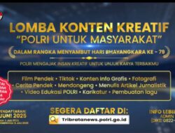 Ramaikan HUT Bhayangkara ke-79, 1000 Peserta Daftar Lomba Konten Kreatif Polri