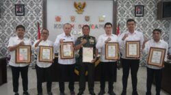 Danrem 042/Gapu Secara Simbolis Terima Sertifikat Tanah Kompi Bantuan Yonif 142/KJ dari Kakanwil BPN Provinsi Jambi
