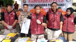 Sepanjang Bulan Juni 2025, Ditresnarkoba Polda Jambi Berhasil Sita 5,5 Kg dan 2.186 Butir Ekstasi dari Para Tersangka Jaringan Narkoba