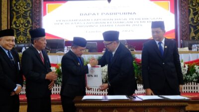 Raih Opini WTP Ke-13 Berturut-turut, Gubernur Al Haris: Pemprov Jambi Komitmen Tata Keuangan Dengan Baik