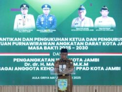 Hadiri Pelantikan PPAD Kota Jambi, Wagub Sani Tekankan Menjaga Keutuhan NKRI