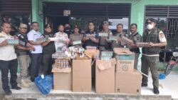 Bea Cukai dan Satpol PP Gelar Oerasi Pasar Rokok Ilegal
