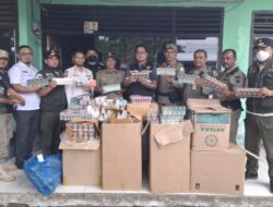 Bea Cukai dan Satpol PP Gelar Oerasi Pasar Rokok Ilegal