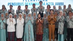 Hj. Hesti Haris Apresiasi Gerai UMKM Dekranasda Kota Jambi dan Dorong Perlindungan HAKI Produk Unggulan