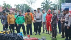 Kapolres Musi Rawas Menggelar Apel Pasukan dan Peralatan Penanganan Karhutlah